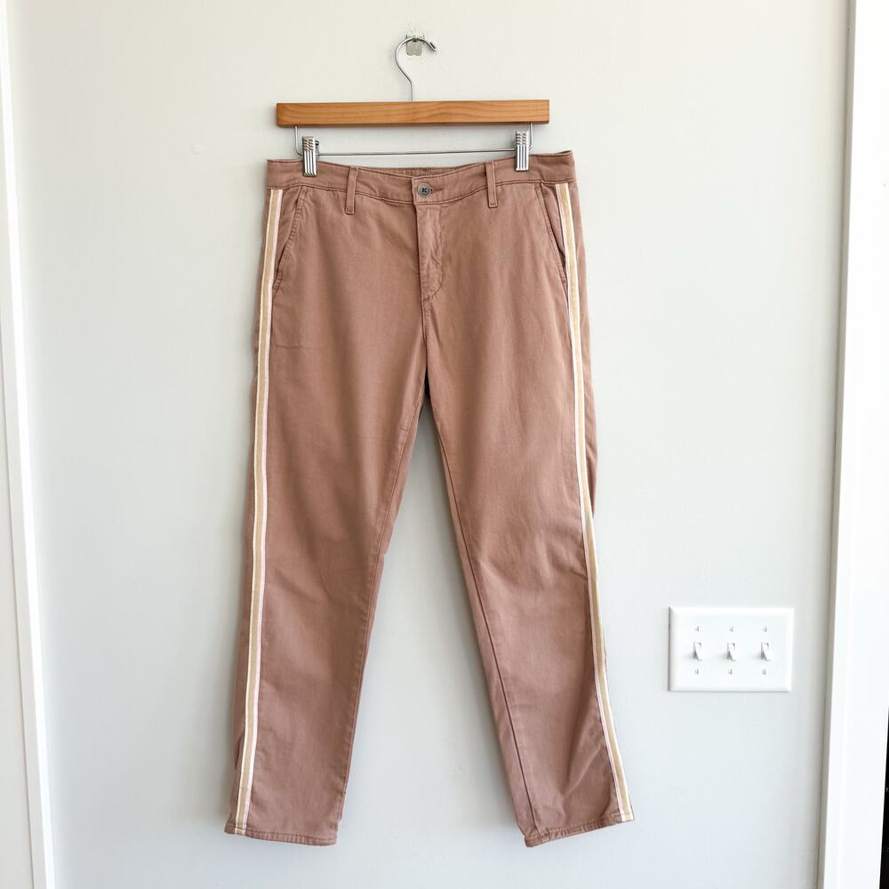 Ag Adriano Goldschmied The Caden Slim Side-Striped Trouser Pant Clay 28R